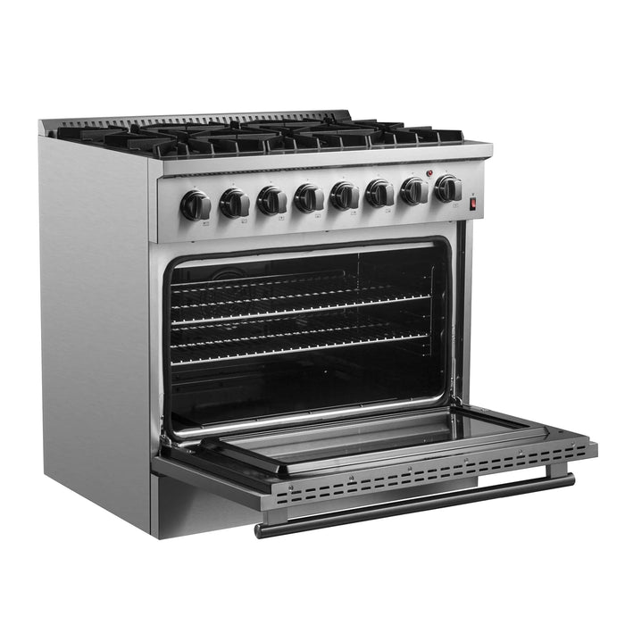 FORNO Marco 36" Dual Fuel Range FFSGS6197-36
