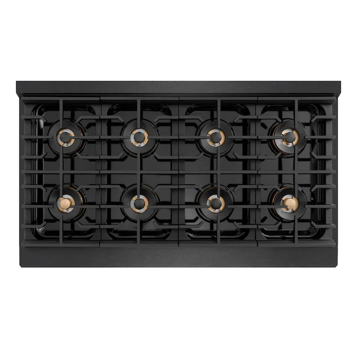 ZLINE 48" Paramount Dual Fuel Range DuoPro™ Cooktop, Electric Convection Oven, Black Satin Stainless Steel PSDRBSZ-48-CB09K