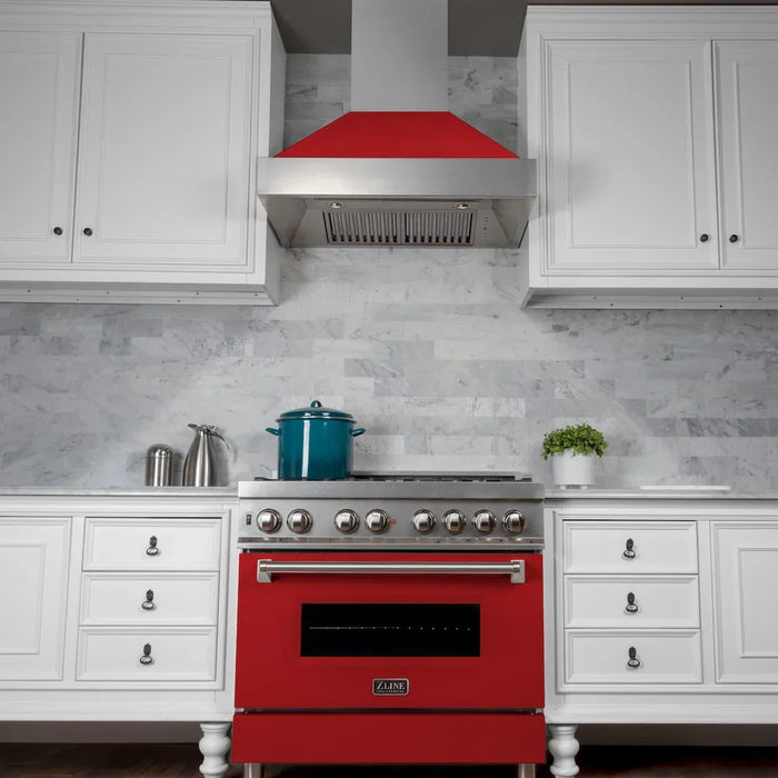 ZLINE 36" Bundle Range RAS-RM-36 & Range Hood 8654RM-36, 2KP-RASRMRH3609K
