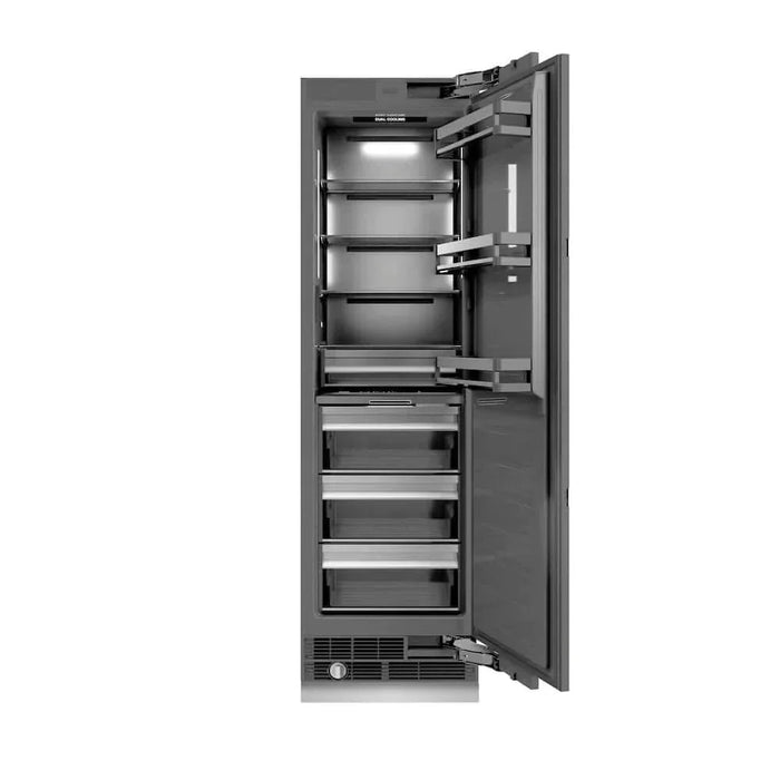 ZLINE 30" Panel Ready Column Refrigerator, Graphite Gray Interior Matte Black RBCRVZ-30-MB09K
