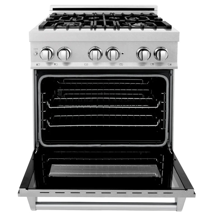 ZLINE 30" Bundled Stainless DualRange RangeHood Dishwasher 3KP-RASRH30-DW09K