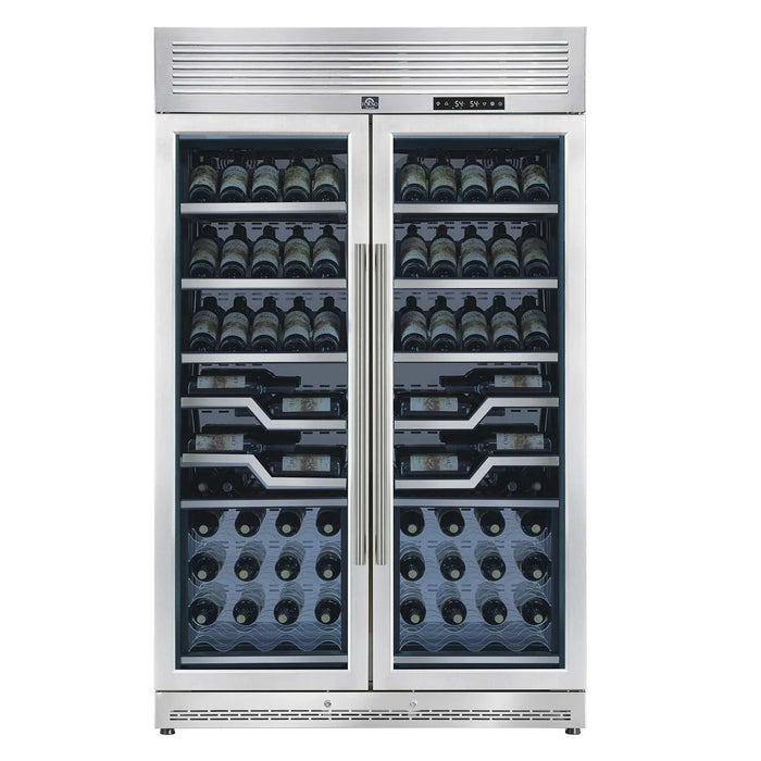FORNO Abruzzo 48" 102 Bottle Dual Zone Wine Cooler FWCDR6611-48S