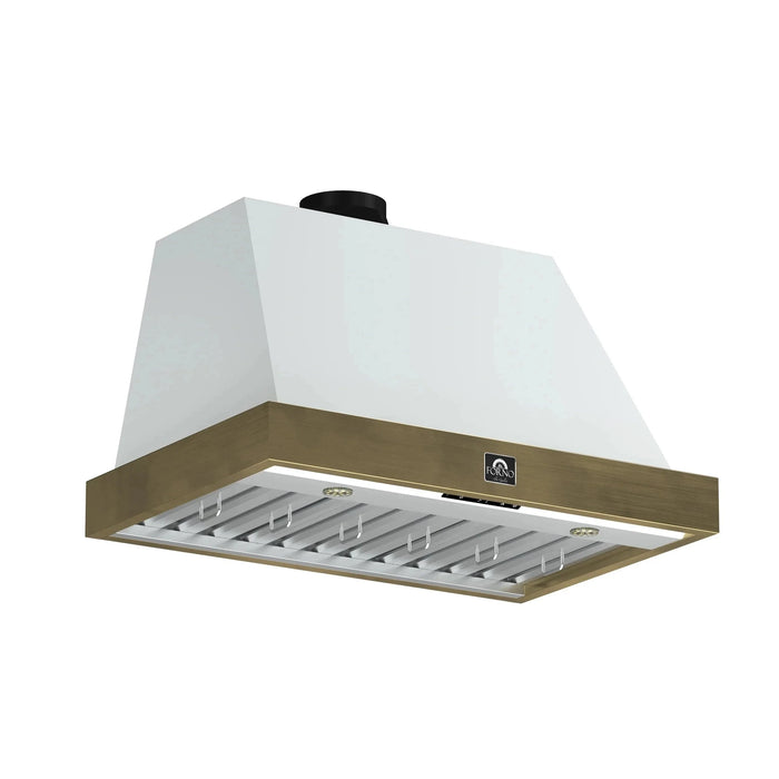 FORNO Vittorio 36" Wall Mount Range Hood FRHWM5078-36WHT