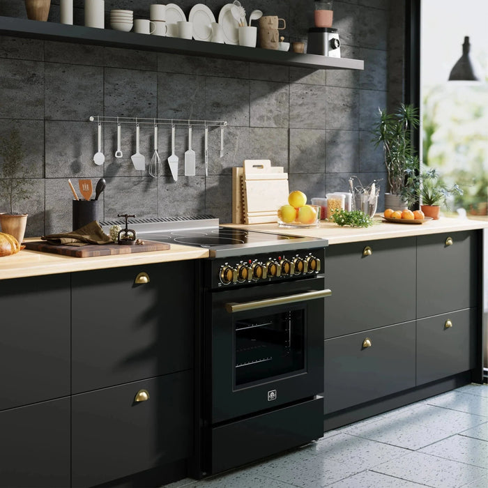 FORNO Paolo 30" Electric Range FFSEL6011-30BLK