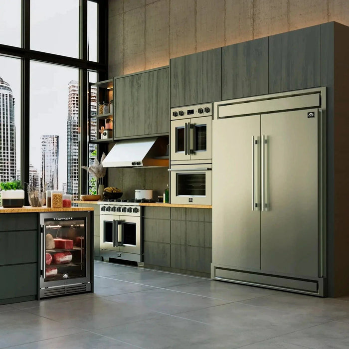 Forno Gallico 30" Electric French Door Double Oven, FBOEL1388-30