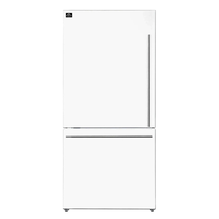 FORNO Espresso Milano 62" Side-By-Side Refrigerator FFFFD1787-60WHT