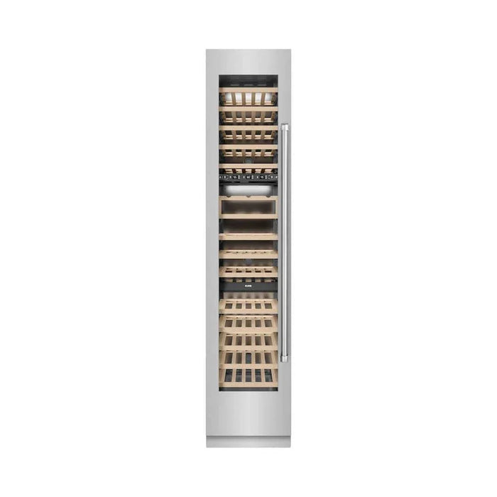 ZLINE 18"Triple Zone 68 Bottle Left Hinge Column Wine Cooler, Stainless Steel RCWVL-304-18