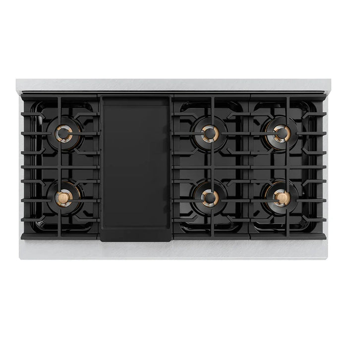 ZLINE 48" Paramount Dual Fuel Range DuoPro™ Cooktop, Dual Ovens PSDRS-WM-4809K