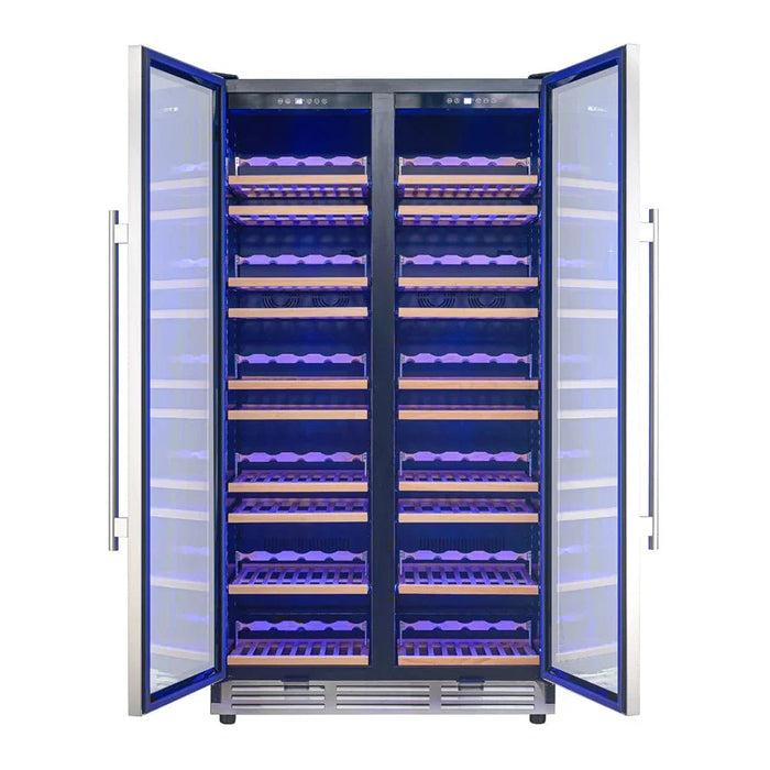 FORNO Vernazza 40" 166 Bottle Dual Zone Wine Cooler FWCDR6642-40S
