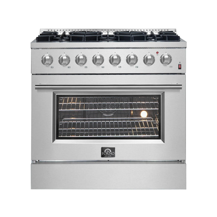 FORNO Marco 36" Dual Fuel Range FFSGS6197-36