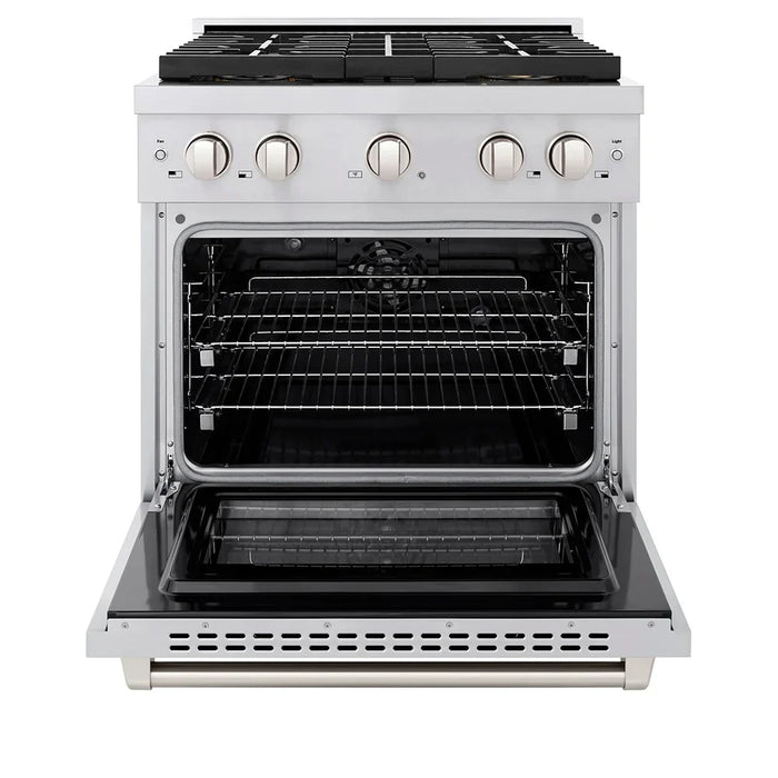 ZLINE 30" Paramount Gas Range DuoPro™ Cooktop, Convection Gas Oven PSGR3009K