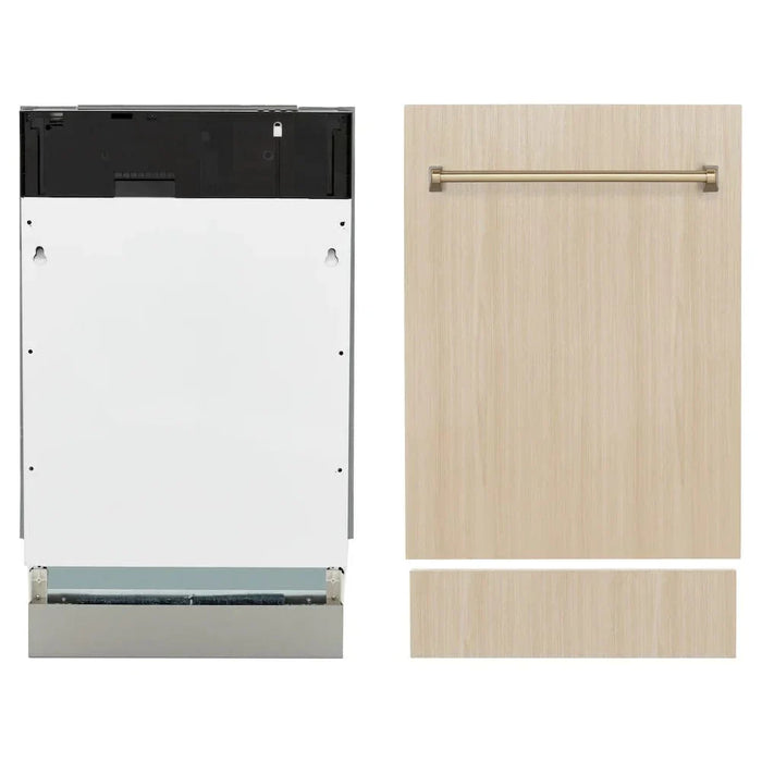 ZLINE Autograph 18" Dishwasher Stainless, Champagne Bronze DWVZ-18-CB09K