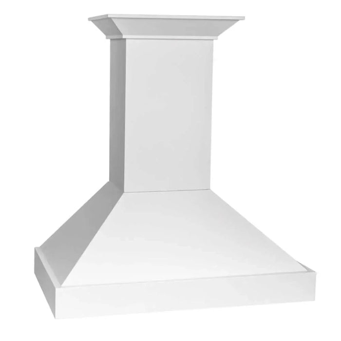 ZLINE 30" Wooded Smooth Bright White Finish Wall Range Hood KBWW-3009K