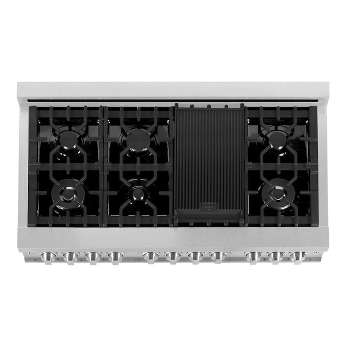 ZLINE 48" Bundle Range RAS-RM-48 & Range Hood 8654RM-48, 2KP-RASRMRH4809K