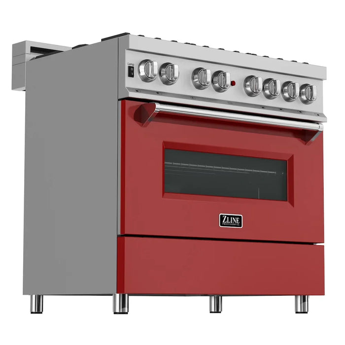 ZLINE 36" Bundle Range RAS-RM-36 & Range Hood 8654RM-36, 2KP-RASRMRH3609K