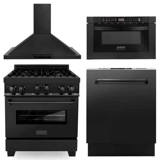 DISCONTINUED-ZLINE 30 " Package Range RGB-30, Range Hood BSKBN, Microwave MWD-1 , Dishwasher DW-BS-24,  4KP-RGBRH30-MWDW - Farmhouse Kitchen and Bath
