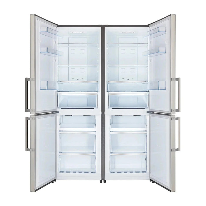 Forno Guardia 46.8"Side-by-Side Bottom Freezer Refrigerator in Stainless Steel FFFFD1778-48