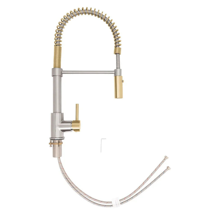 ZLINE Autograph Edition Sierra Pull Down Spring Single Handle Kitchen Faucet, SRA-KF-Z