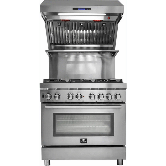 Forno Savona - 36" Wall Mount Range Hood & Back Splash FRHWM5029-36