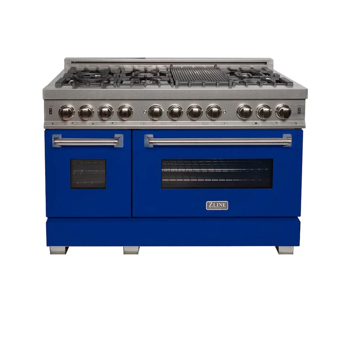 ZLINE 48" Bundle Range RAS-BM-48 & Range Hood 8654BM-48, 2KP-RASBMRH4809K
