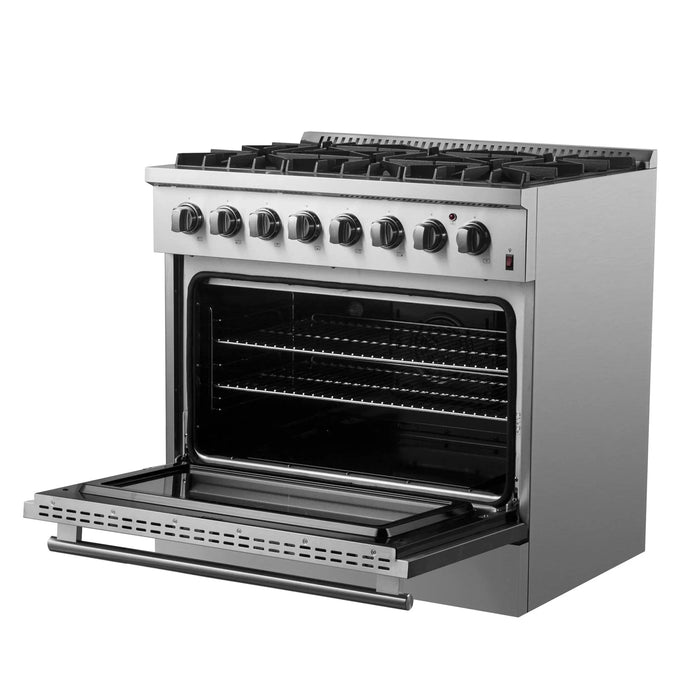 FORNO Marco 36" Dual Fuel Range FFSGS6197-36