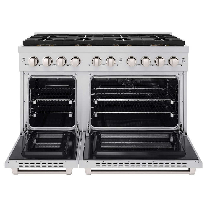 ZLINE 48" Paramount Dual Fuel Range DuoPro™ Cooktop, Dual Ovens PSDR-BLM-4809K