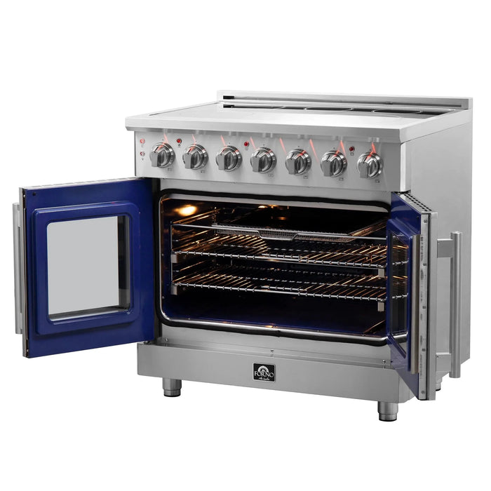 FORNO Massimo 36" French Door Electric Range FFSEL6955-36