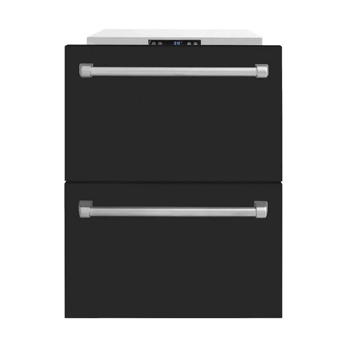 ZLINE 24" Touchstone 168 Can Outdoor-Rated Dual Refrigerator Drawer
