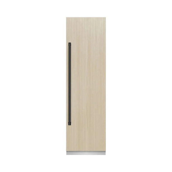 ZLINE 24" Panel Ready Column Refrigerator, Graphite Gray Interior Matte Black RBCRVZ-24-MB09K