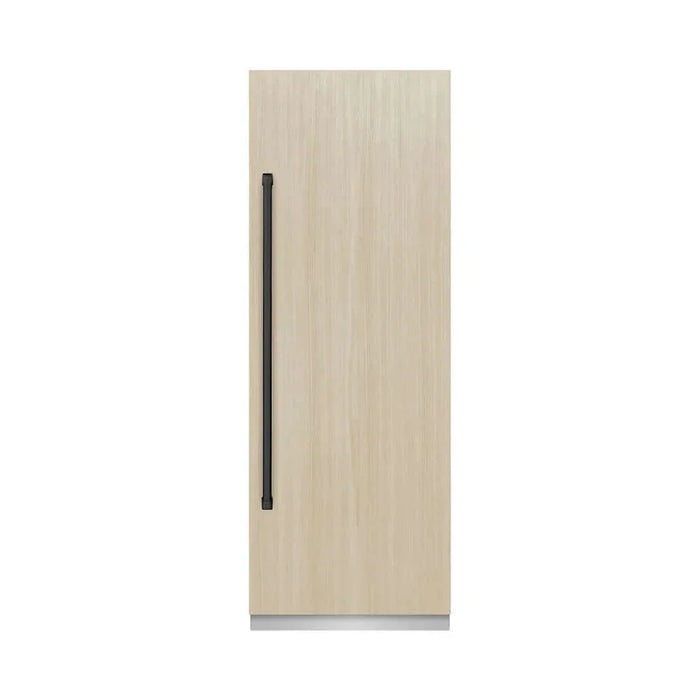 ZLINE 30" Panel Ready Column Refrigerator, Graphite Gray Interior Matte Black RBCRVZ-30-MB09K