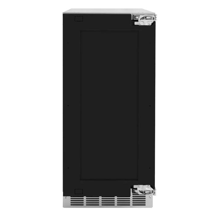 ZLINE 15" Touchstone Clear Cube Ice Maker Drain Pump Panel Ready Door Champagne Bronze Door ICCDPZ-15-CB09K