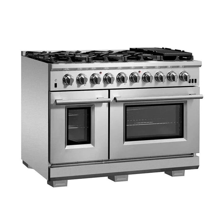 Forno 2-Piece Appliance Package 48" Gas Range, 60" Built-In Refrigerator Stainless Steel FBDL-019-06CAUS