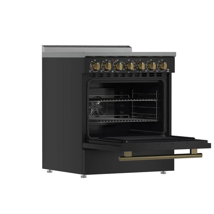 FORNO Paolo 30" Electric Range FFSEL6011-30BLK