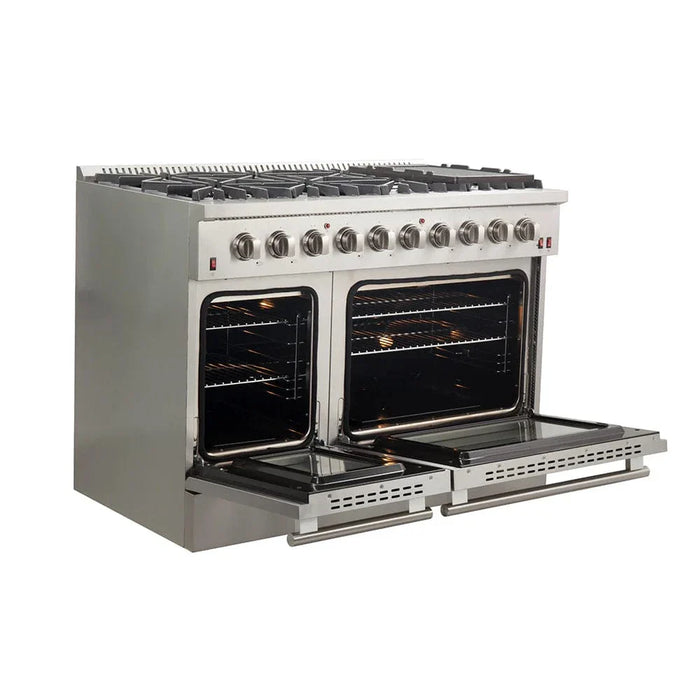 FORNO Appliance Package - 48" Gas Burner, Electric Oven Range and 60" Refrigerator FBDL-005-02CAUS