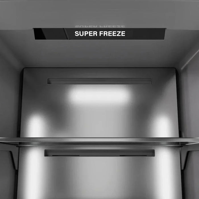 ZLINE 24" Column Freezer Black Stainless Steel, Graphite Gray Interior RCFV-BS-2409K