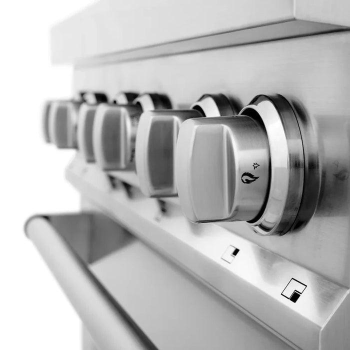 ZLINE 30" Dual Fuel Oven Range, Stainless Steel, Griddle RA-GR-30