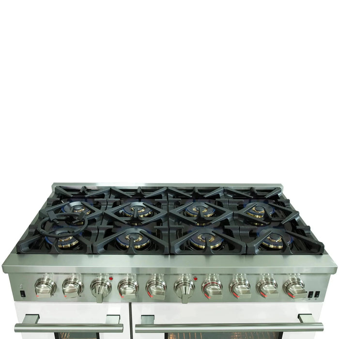 FORNO Capriasca 48" Dual Fuel Range FFSGS6187-48WHT