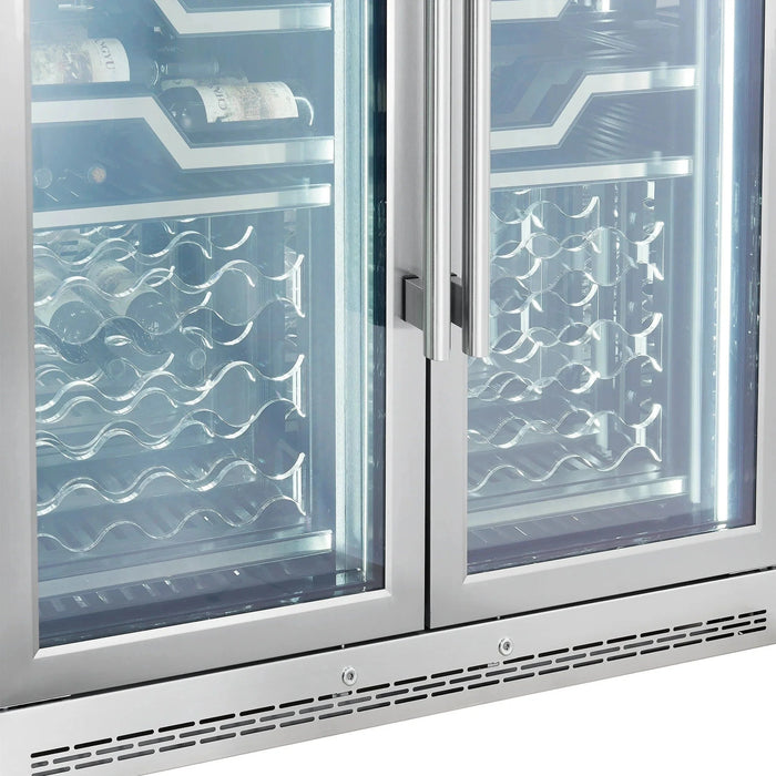 FORNO Abruzzo 48" 102 Bottle Dual Zone Wine Cooler FWCDR6611-48S