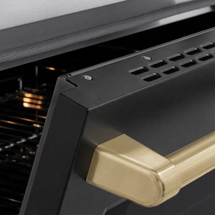 ZLINE Paramount Induction Range, Cooktop, Electric Convection Oven SINRZ-BLM