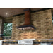 ZLINE 48" Hand-Hammered Copper Finish Wall Range Hood, 655-HBXXX-48 - Farmhouse Kitchen and Bath