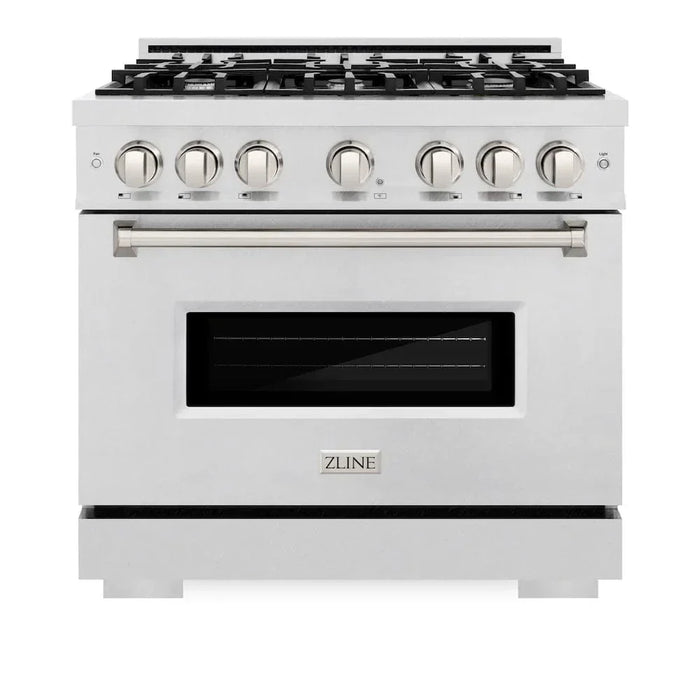 ZLINE 36" Classic Gas Range, Convection Gas Oven DuraSnow® Stainless Steel, CGRS-3609K