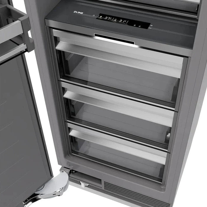 ZLINE 30" Column Refrigerator White Matte Stainless Steel, Graphite Gray Interior RCRV-WM-3009K