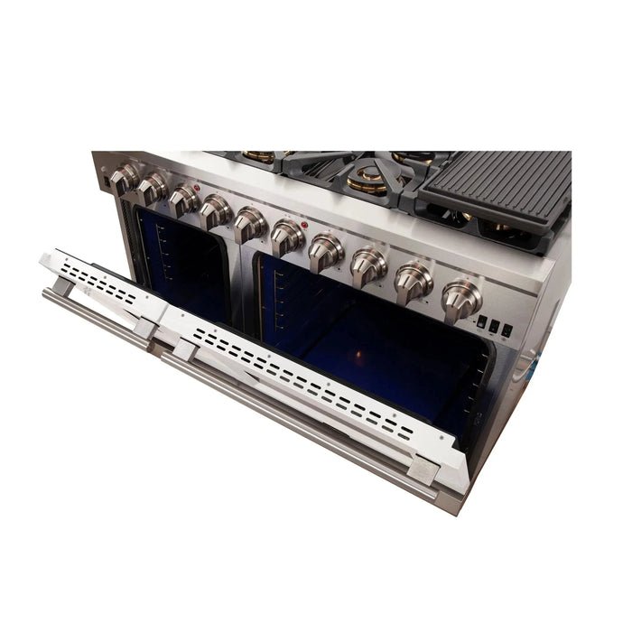 FORNO Capriasca 48″ Gas on Gas Range FFSGS6260-48WHT