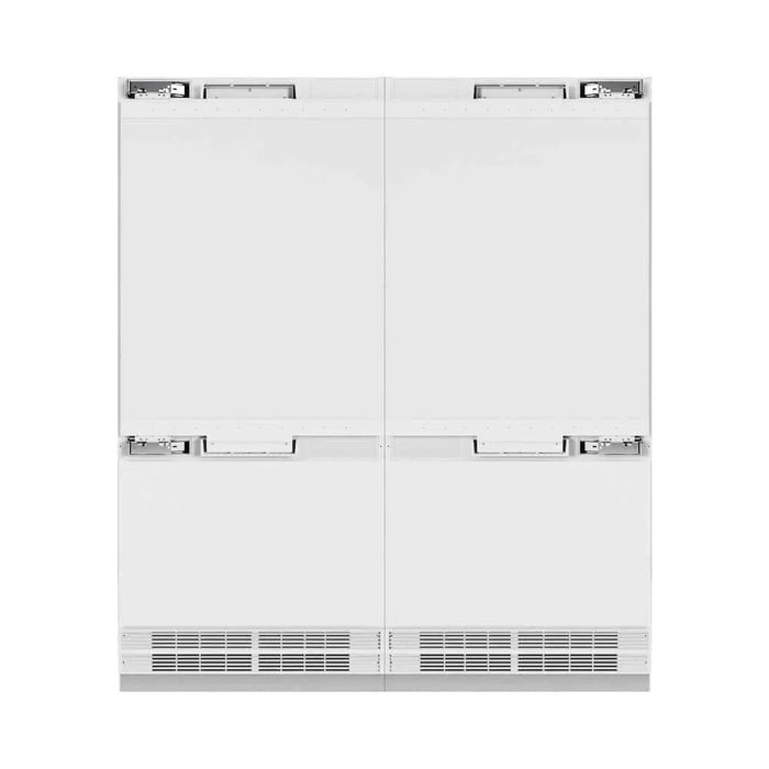 ZLINE 72" Panel Ready Built-In Bottom Freezer Refrigerator,Water Dispenser, Ice Maker, Champagne Bronze RBITZ-72-CB09K