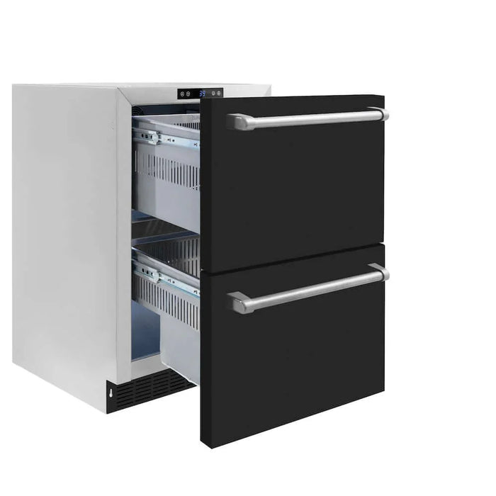 ZLINE 24" Touchstone 168 Can Outdoor-Rated Dual Refrigerator Drawer