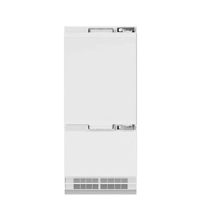 ZLINE 36" Panel Ready Built-In Bottom Freezer Refrigerator,Water Dispenser, Ice Maker, Champagne Bronze RBITZ-36-CB09K