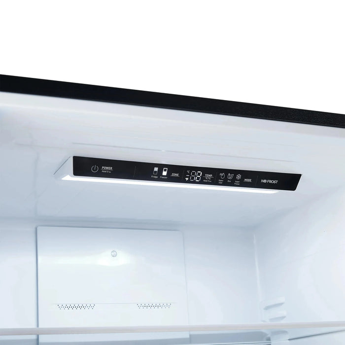 FORNO Espresso Milano 62" Side-By-Side Refrigerator FFFFD1787-60BLK