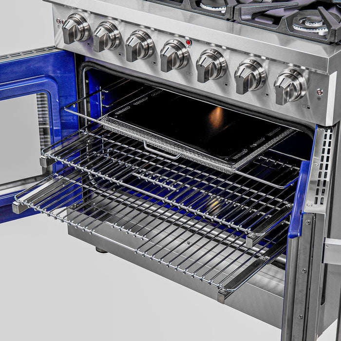 FORNO Massimo 36" French Door Gas on Gas Range FFSGS6439-36