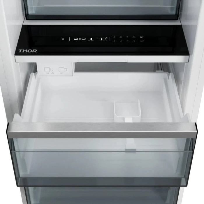 THOR Kitchen X-Series 24" Panel Ready Built-In Freezer XRF24CFZ-SS