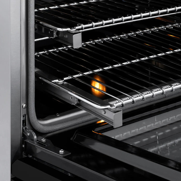 ZLINE Paramount Induction Range, Cooktop, Electric Convection Oven, Satin Stainless Steel SINRS-BLM